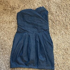 Twentyone Strapless Dark Denim Blue Dress